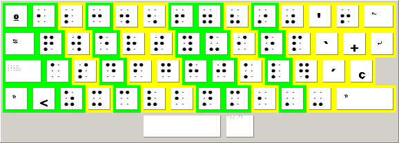 Spanish Braile Keyboard